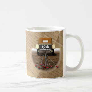 60th Bröllopsdaggåvor Kaffemugg