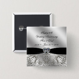 60th Diamantbröllopårsdagen knäppas Knapp