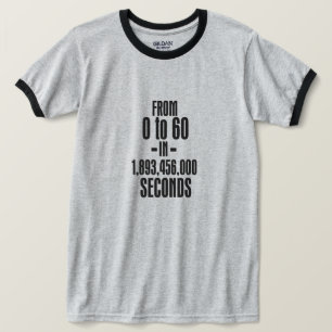 60th FÖDELSEDAG FRÅN 0 till T-tröja 60 T Shirt