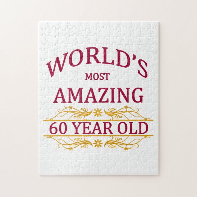 60th. Födelsedag Pussel (Vertikal)