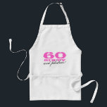 60th Födelsedaggåvaförkläde | 60 och sagolikt! Förkläde<br><div class="desc">För födelsedaggåva för rosor 60th förkläde | 60 och sagolikt! Den Personalizable åldern numrerar och färgar. Gullig gåva för kvinnor: mamma,  moster,  syster,  mormor,  vän Etc.</div>