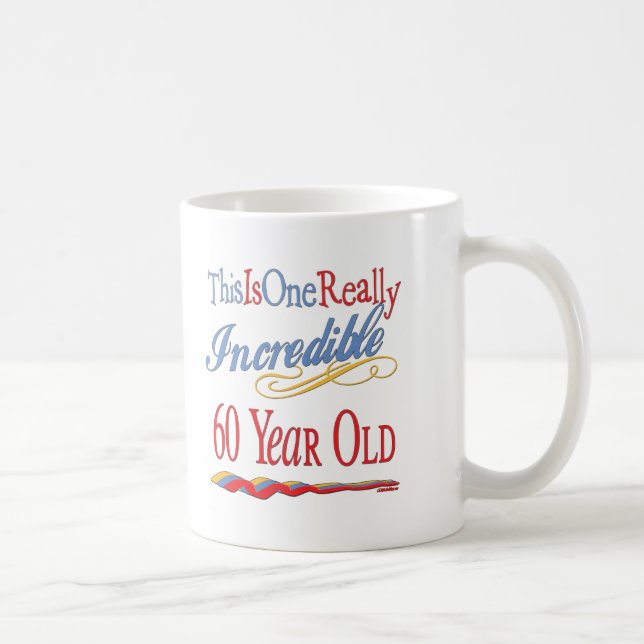 60th födelsedaggåvor för roligt kaffemugg (Höger)