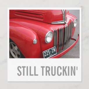 60th Födelsedaginbjudningar - stilla transport Inbjudningar