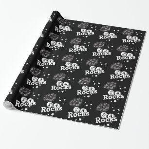 60th födelsedagpapper för lycklig presentpapper
