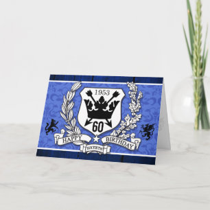 60th Födelsedagskort för Kort
