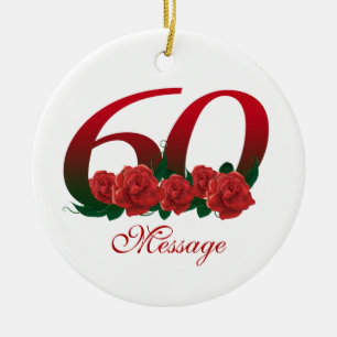 60th mall julgransprydnad keramik