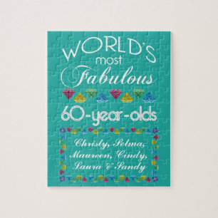 60th Mest sagolik grupp för födelsedag av vänGems Pussel