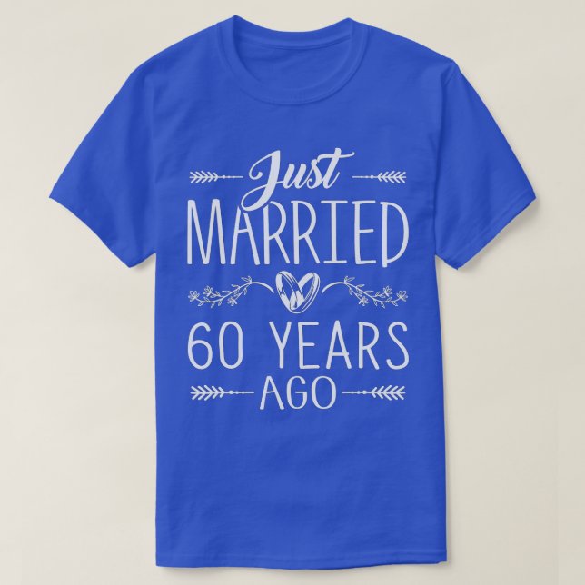 60th Wedding Anniversary - 60 Years Marriage Match T Shirt (Design framsida)
