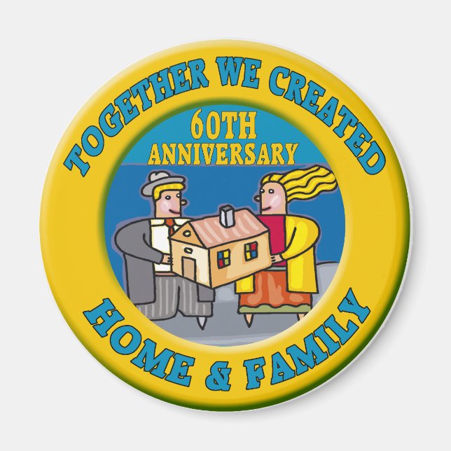 60thweddinganniversaryb6 magnet (Framsidan)