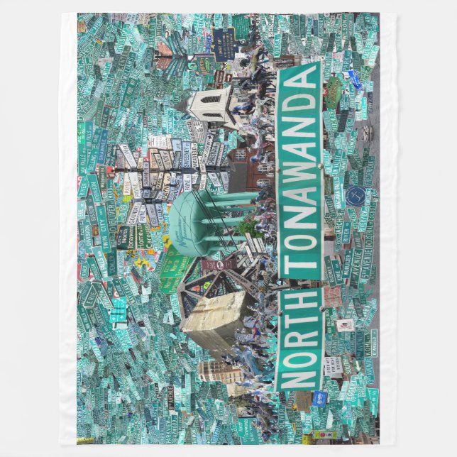 60x40 Fleece Blanket - Streets of NT (Framsidan)