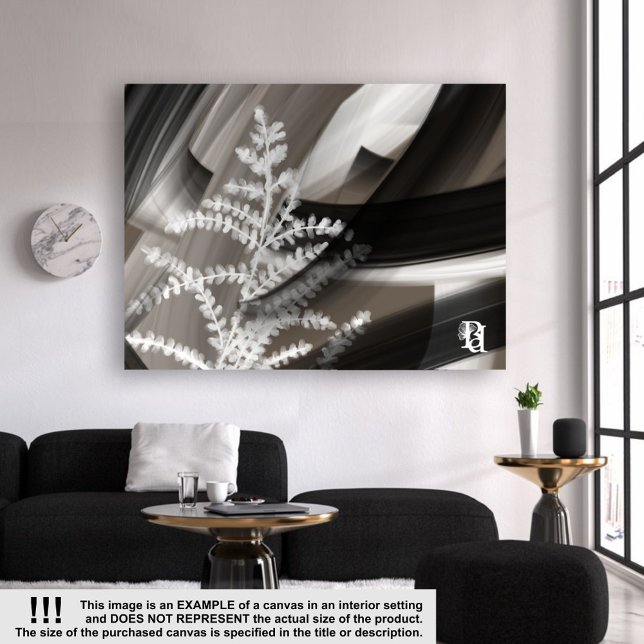 60x40"Terra's ömma viskning Abstrakt Brun Blomma Canvastryck (Skapare uppladdad)