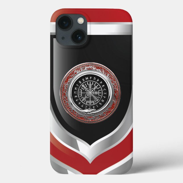 [610] Vegvisir - Viking Silver Magic Runic Compass (Baksida)