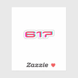 617 ・ Boston Massachusetts Klistermärken