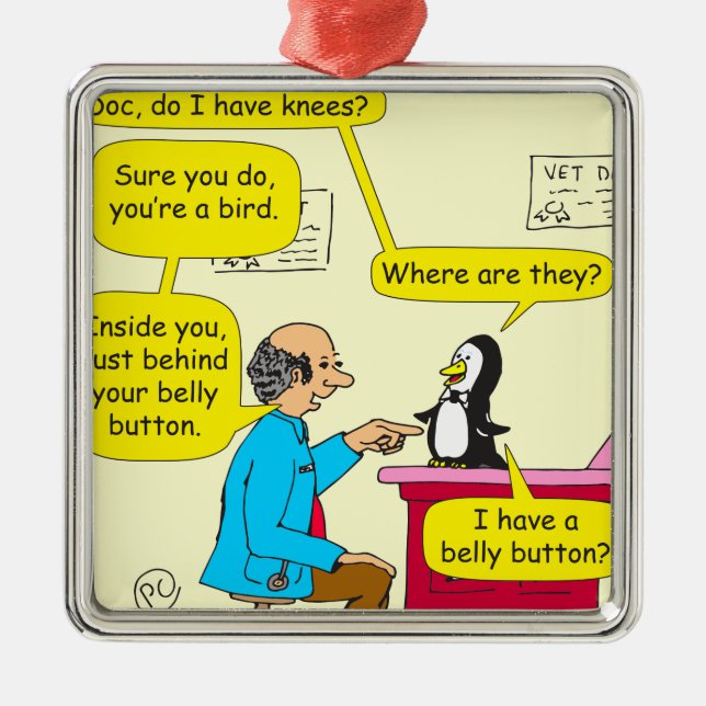 617 har jag knätecknaden julgransprydnad metall (Framsidan)