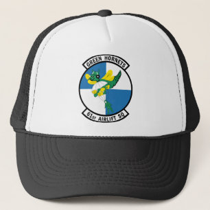 61:a Airlift Squadron - Grönt Hornets Keps