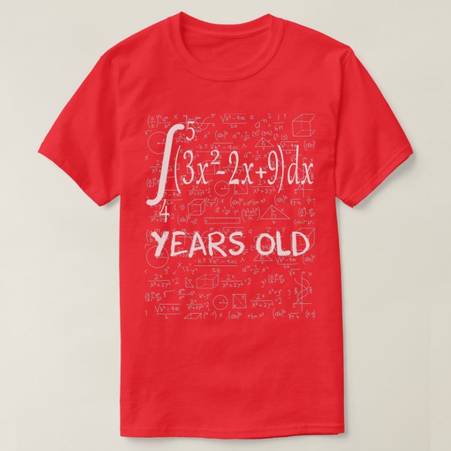 61:a födelsedag 61-åriga fullvärdiga matemiska t shirt (Design framsida)