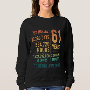 61:a födelsedag Manar Kvinnor i unga 61 år T Shirt