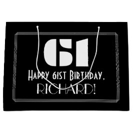 61:a födelsedagen ~ Art Deco Inspired Titta "61" +