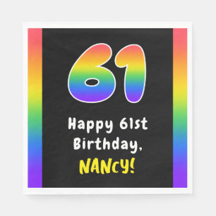 61:a födelsedagen: Rainbow Spectrum nr 61, Anpassa Pappersservett