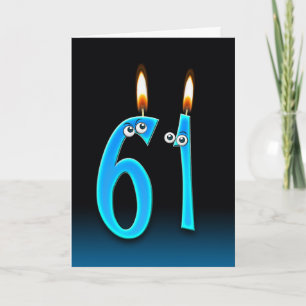 61:a födelsedagsljus kort