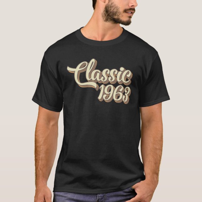 61:a födelsedagspressen Gift Classic 1963 61 år ga T Shirt (Framsida)