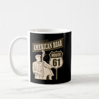 61 American Road Blues Highway Classic Kaffemugg
