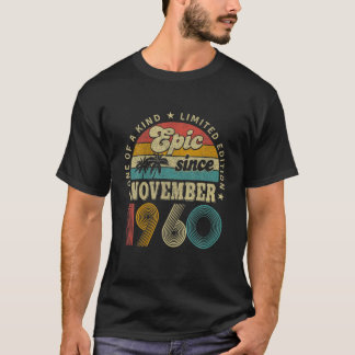 61 år gammal Dekoration Epic sedan november 1960 B T Shirt