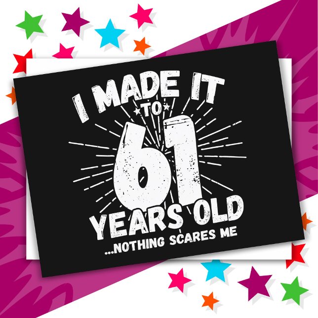 61 år gammal Sarcastic Meme Rolig 61-årsdag Vykort (Skapare uppladdad)