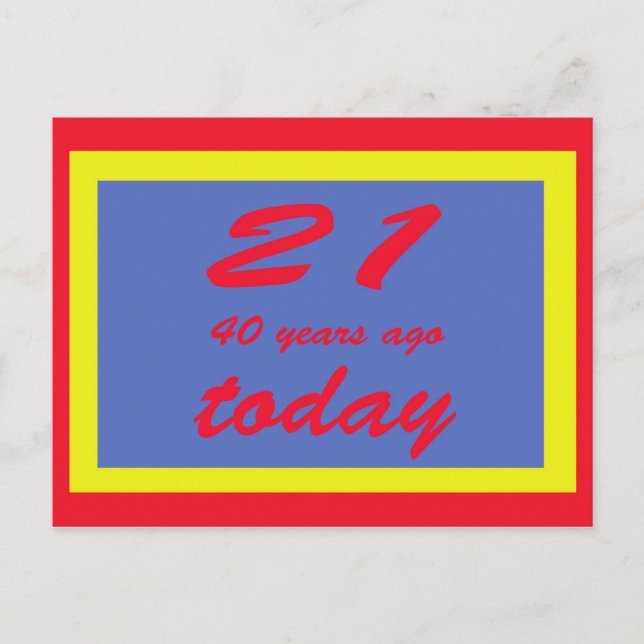 61 år gammal vykort (Framsida)