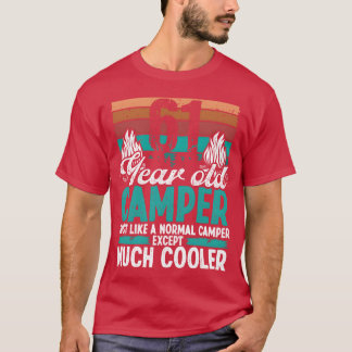 61-årig campare scouting camping 61 födelsedag gi t shirt