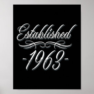 61-årig tatueringsälskare Födelseår 1963 61-årsdag Poster