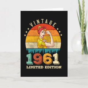 61 ÅRS ÅLDER 1961 Vintage 61:a födelsedagen Kort