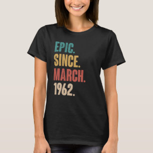 61 ÅRS Ålder Vintage 1962 Födelsedag 61:a Dekorati T Shirt