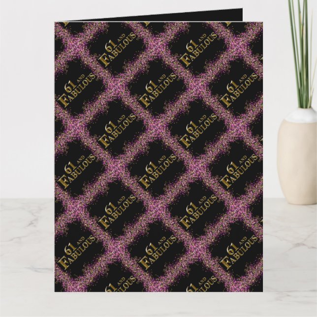 61-årsdag  kort (Framsida)