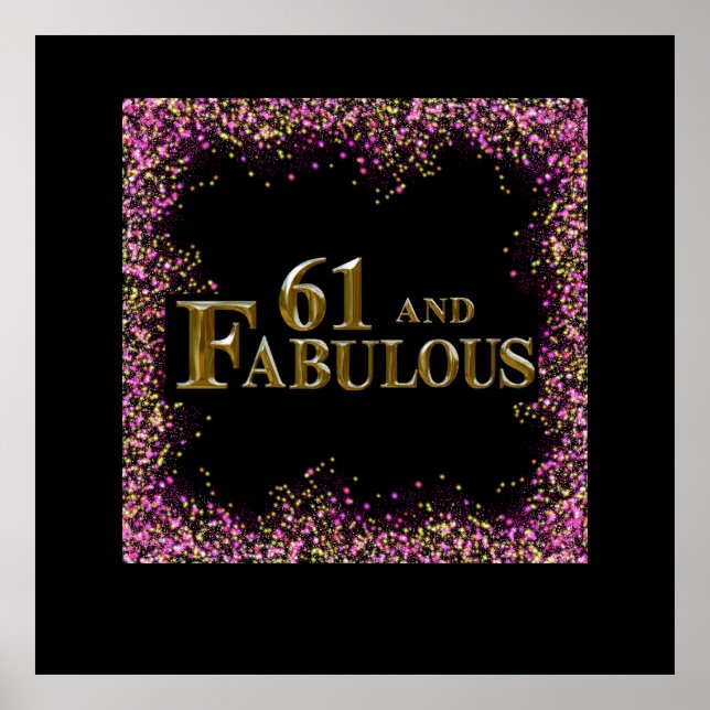 61-årsdag  poster (Framsidan)