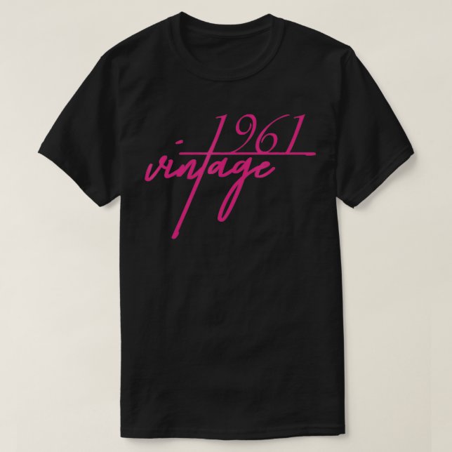 61:e födelsedagsgåva För manar och kvinnliga T Shirt (Design framsida)
