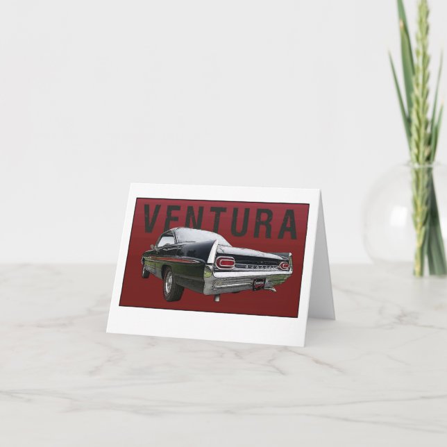 61 Pontiac Ventura bakre View noterar kortet Kort (Framsida)