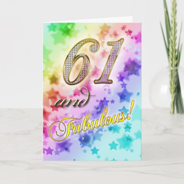61st Födelsedagsfest inbjudan (Framsida)