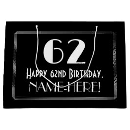 62:a födelsedagen: Art Deco Inspired Stil "62", Na