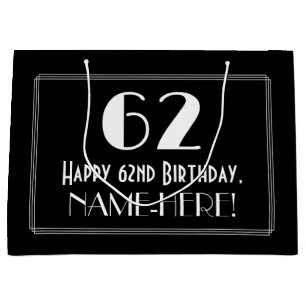 62:a födelsedagen: Art Deco Inspired Stil "62", Na