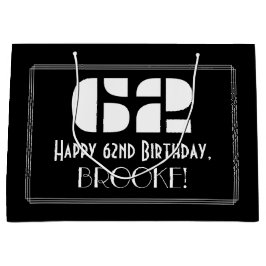 62:a födelsedagen ~ Art Deco Inspired Titta "62" +