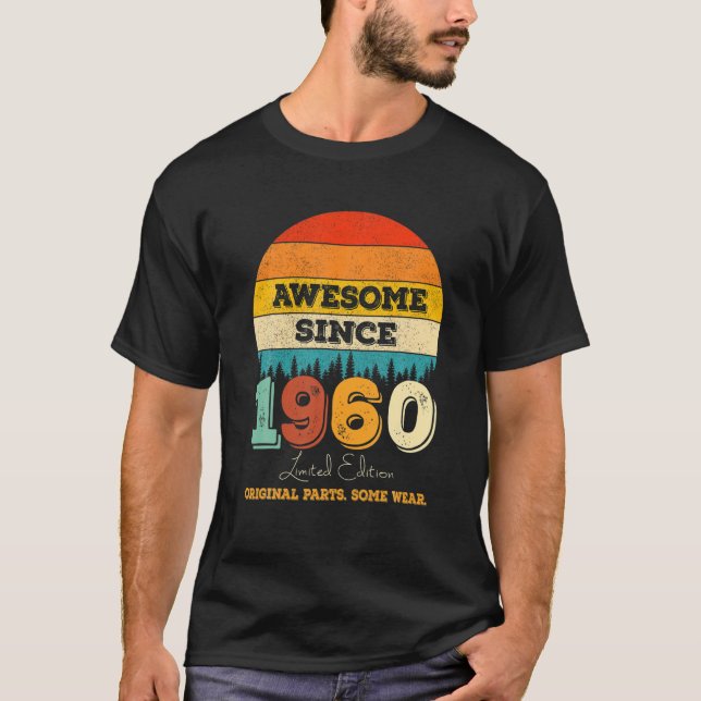 62:a födelsedagen Fantastisk sedan 1960 Originalde T Shirt (Framsida)
