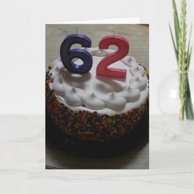 62:a födelsedagen kort (Framsida)