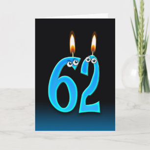 62:a födelsedagsljus kort