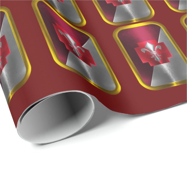 62:a medicinska brigaden "stolt och stadig" presentpapper (Rullad Hörn)