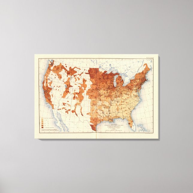 62 Andel utlandsfödda Canvastryck (Framsida)