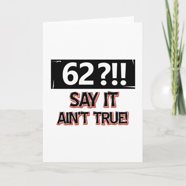 62 år gamla födelsedagsredskap kort (Framsida)