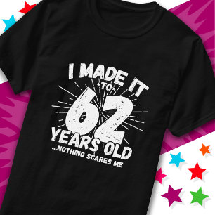 62 år gammalt sarkastiskt minne funny 62:a födelse t shirt