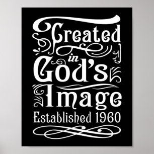 62-åriga kristna: Jesus och Gud 1960 62:a bir Poster