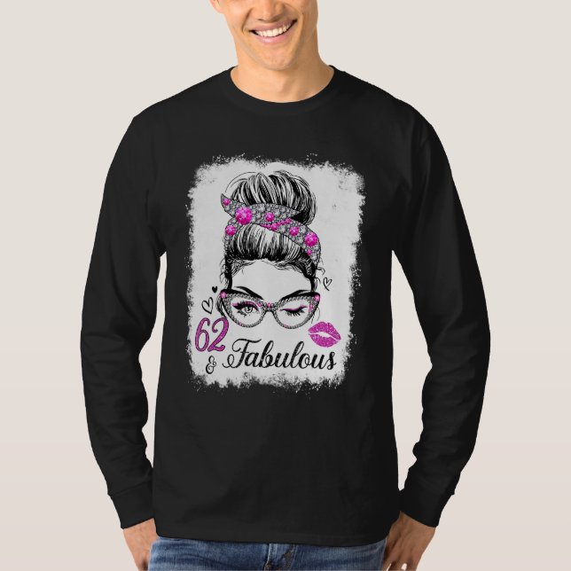 62 & Fabulous sedan 1960 Birthday Queen 62 Years O T Shirt (Framsida)